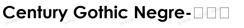 Century Gothic Negre字体转换